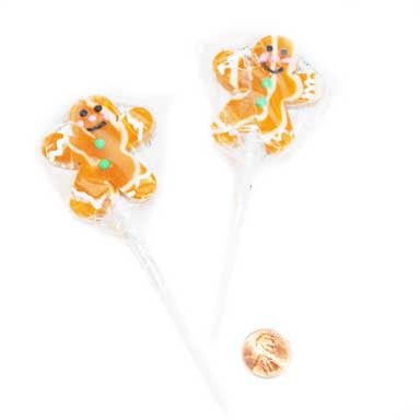 Gingerbread Lollipops (24 total gingerbread lollipops in 2 bags) 60?› each