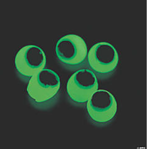 Sticky Glow in the Dark Eyeballs (48/package) 17?› each