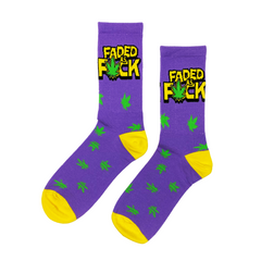 Faded Socks Fits All, 70% Cotton, 25% Spandex, 5% Elastic