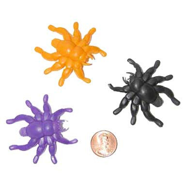 Plastic Jumping Spiders (144/package) 4?› each