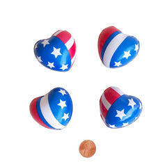 Patriotic Heart Stress Toys (48 total toys in 2 bags) 52?› each