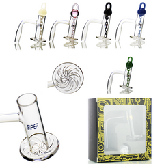 SIPER BANGER 14mm Terp Slurp Quartz Banger with Bowl Chain Set