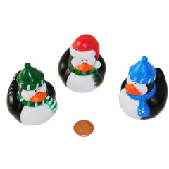 Holiday Penguin Rubber Ducks (24 total ducks in 2 bags) 57?› each