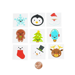 Holiday Character Tattoos (144 total pieces in 2 bags) 6?› each
