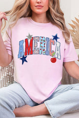 America Stitched In Tradition Comfort Colors Adult Ring-Spun Cotton Tee