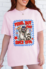 Feral But Free Since 1776 Comfort Colors Adult Ring-Spun Cotton Tee