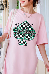 Lucky Spade Wifey Comfort Colors Adult Ring-Spun Cotton Tee