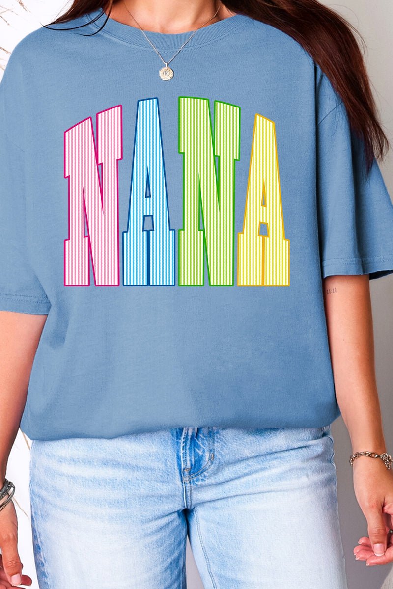Color Me Loved Nana Comfort Colors Adult Ring-Spun Cotton Tee