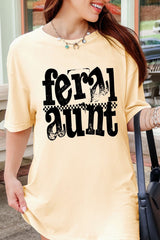 Feral Aunt Comfort Colors Adult Ring-Spun Cotton Tee