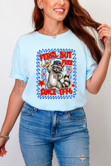 Feral But Free Since 1776 Comfort Colors Adult Ring-Spun Cotton Tee