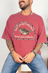 Hook Line & Sinker Cream Comfort Colors Adult Ring-Spun Cotton Tee