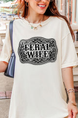 Belt Buckle Feral Wife Comfort Colors Adult Ring-Spun Cotton Tee