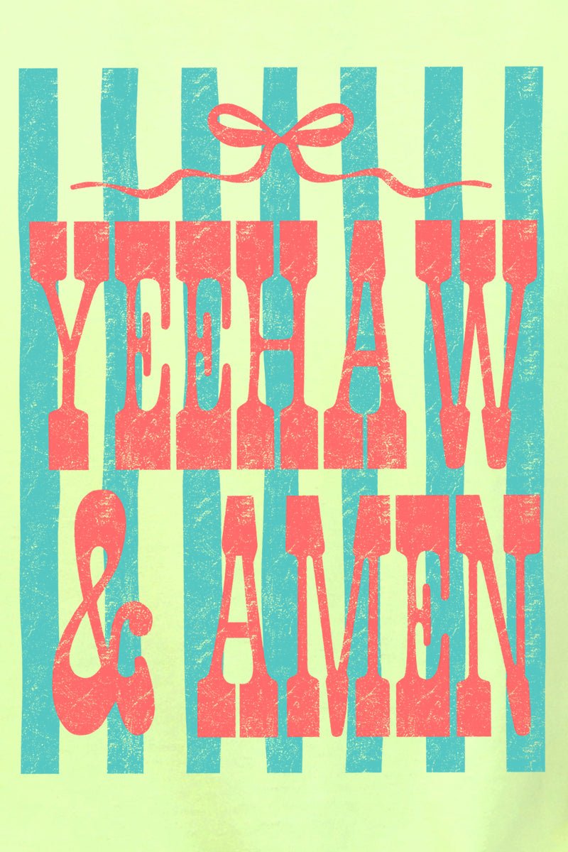 Striped Yeehaw & Amen Ready To Press DTF Transfer