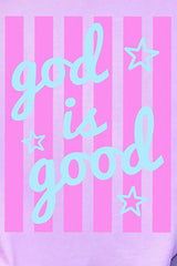 Pastel Pop God Is Good Comfort Colors Adult Ring-Spun Cotton Tee