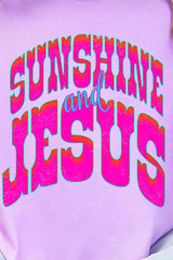 Radiant Sunshine And Jesus Comfort Colors Adult Ring-Spun Cotton Tee