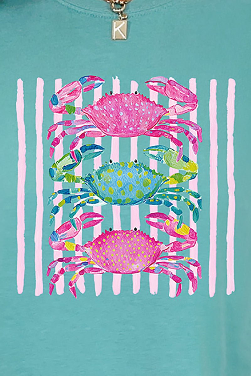 Striped Crabby Crew Ready To Press DTF Transfer