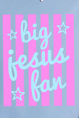 Pastel Pop Big Jesus Fan Comfort Colors Adult Ring-Spun Cotton Tee