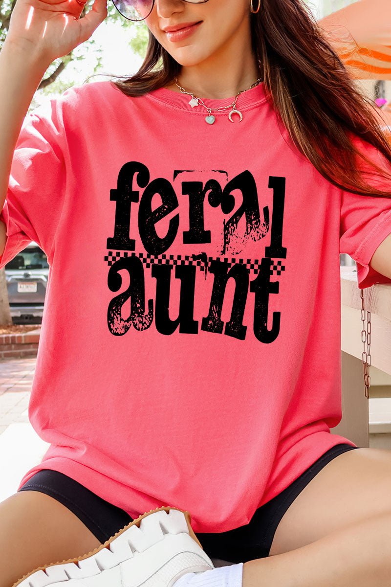 Feral Aunt Comfort Colors Adult Ring-Spun Cotton Tee