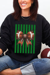 Green Varsity Bow Heavy Blend Crew Sweatshirt
