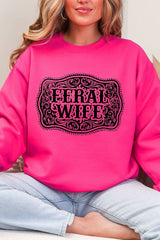 Belt Buckle Feral Wife Heavy Blend Crew Sweatshirt