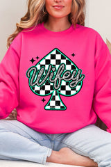 Lucky Spade Wifey Heavy Blend Crew Sweatshirt
