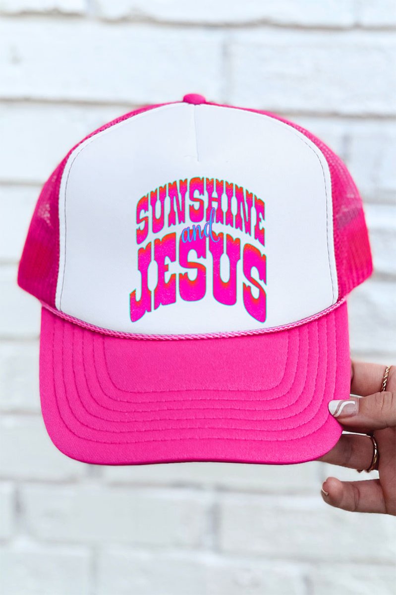 Radiant Sunshine And Jesus Otto Foam Front Trucker Hat