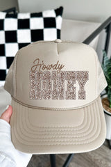Leopard Howdy Honey Otto Foam Front Trucker Hat