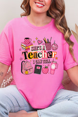 She's A Teacher I Can Tell Short Sleeve Relaxed Fit T-Shirt