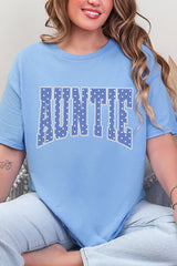 Blue Dot Auntie Short Sleeve Relaxed Fit T-Shirt
