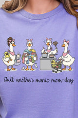 Manic Mom-day Geese Short Sleeve Relaxed Fit T-Shirt