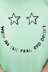 Star Eyes God Never Fails Softstyle Adult T-Shirt