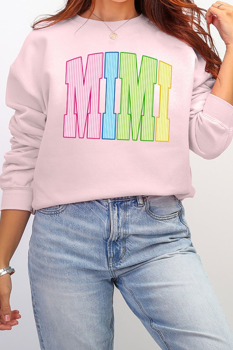 Color Me Loved Mimi Ecosmart Crewneck Sweatshirt