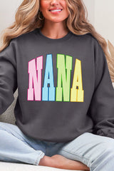 Color Me Loved Nana Ecosmart Crewneck Sweatshirt