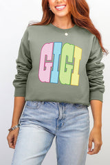 Color Me Loved Gigi Ecosmart Crewneck Sweatshirt