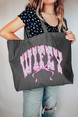 English Rose Wifey Canvas Jumbo Tote