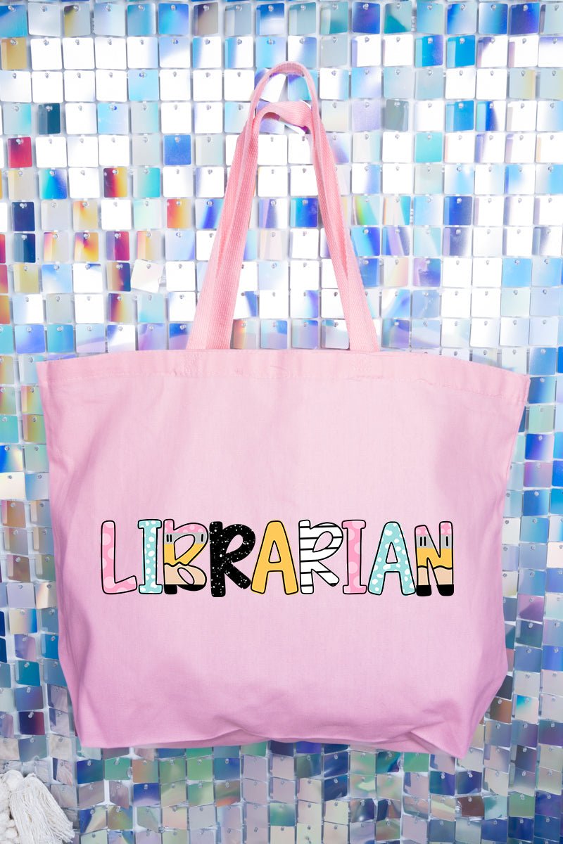 Dots & Doodles School Staff Series Canvas Jumbo Tote *Choose Your Design