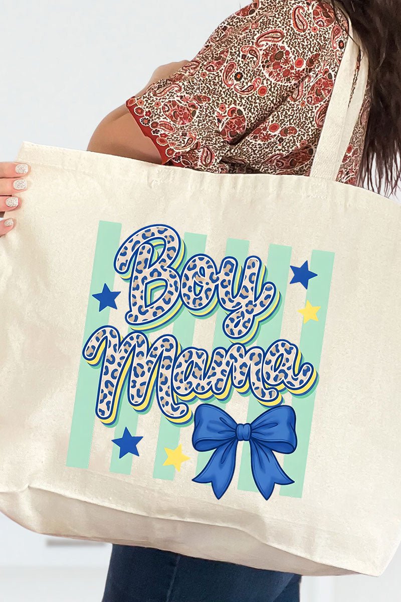 Wild Ones Boy Mama Goose Canvas Jumbo Tote
