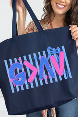 Highs & Lows Faith Equation Canvas Jumbo Tote