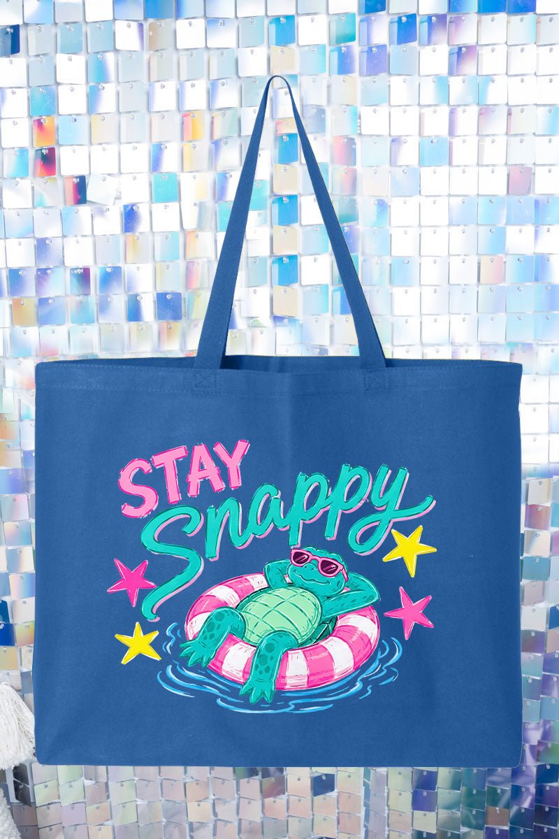 Stay Snappy Canvas Jumbo Tote