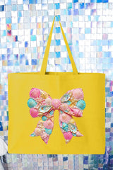 Coastal Coquette Canvas Jumbo Tote
