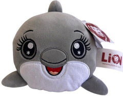 Huggable Plushie "Snuggles the Happy Dolphin" Pillow - Super Soft 5" Companion
