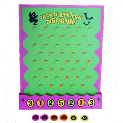 Wooden Halloween Disk Drop Game Set