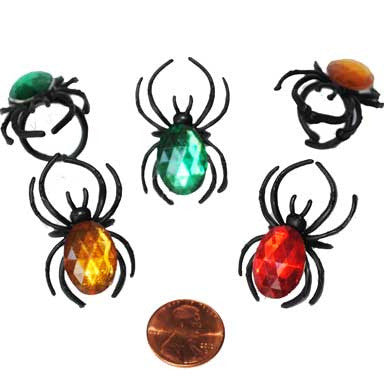 Bejeweled Spider Rings (48 total rings in 2 bags) 22?› each