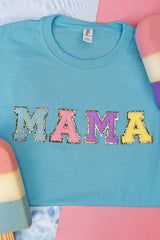 Colorful Mama Chenille Patch Dri-Power 50/50 Tee