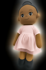 Josephine the 14" Ballerina Rag Doll ƒ?? Pink Ballet Dress, Black Shoes (Soft Plush)