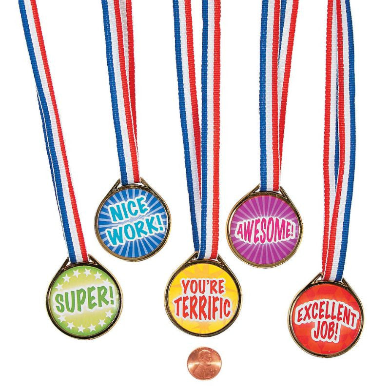 Bulk Kids Motivational Award Metal Necklace Assortment (50/package) 37?› each