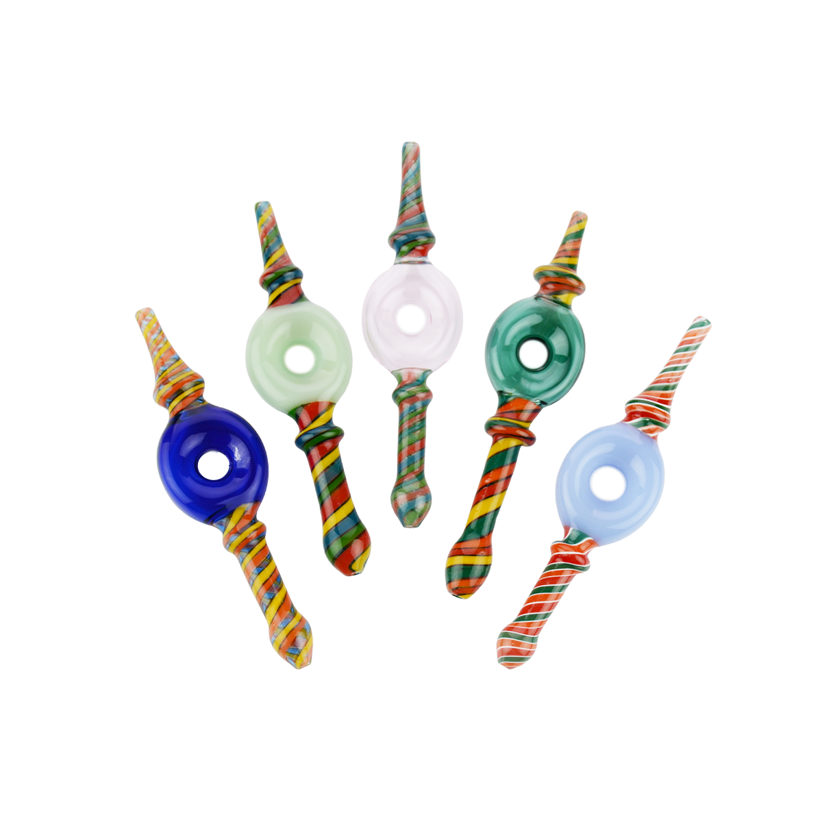 6" Dab Straw Donut Reversal Art Nectar Collector