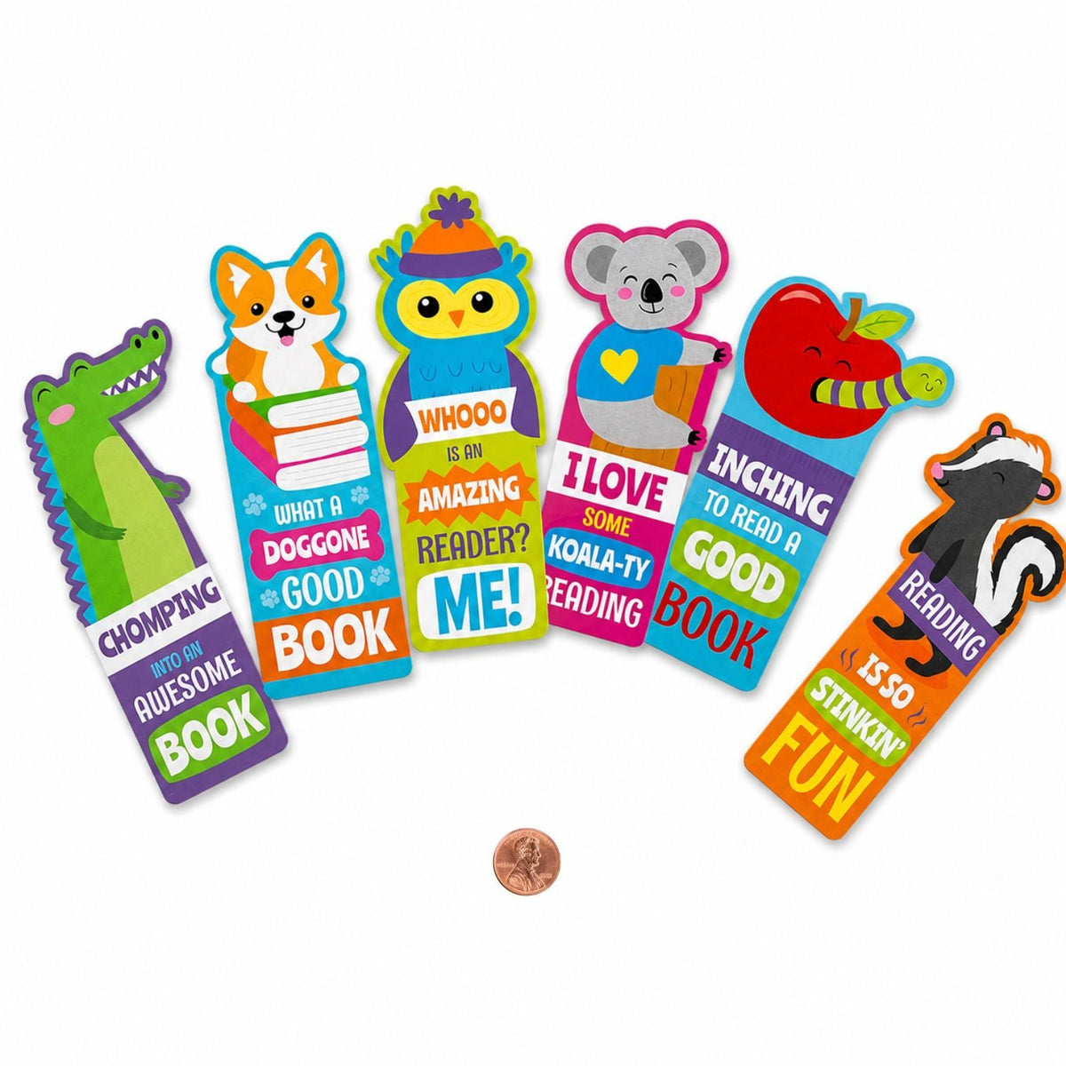 Laminated Fun Reading Bookmarks (96 total bookmarks in 2 bags) 17?› each