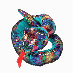 5 Foot Flipping Sequin  Stuffed Toy Snake $14.50 each