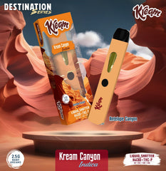 Kream Canyon Industrial Hemp Derived Liquid Shatter+THC- A+THC-P+D8+HHC+CBD+CBG+H4CBD 2.5 Gram Disposable, Box of 5
